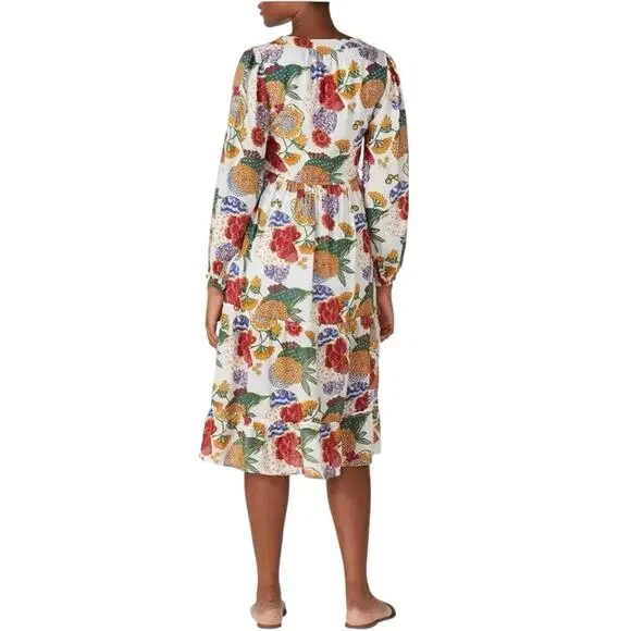 Roller Rabbit Long Sleeve Floral Boho Maxi Size XL Soft Casual - Picture 3 of 5